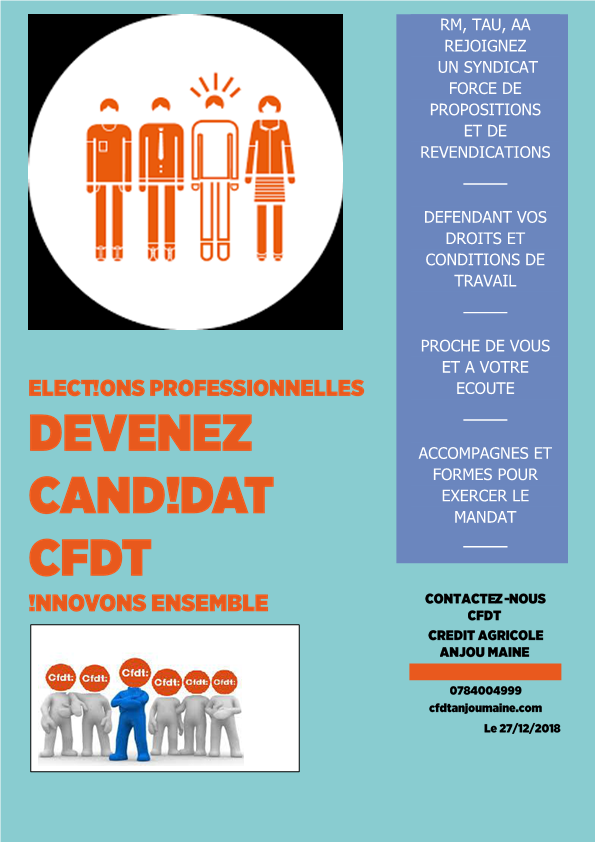 APPEL CANDIDATURE ELECTIONS PROFESSIONNELLES