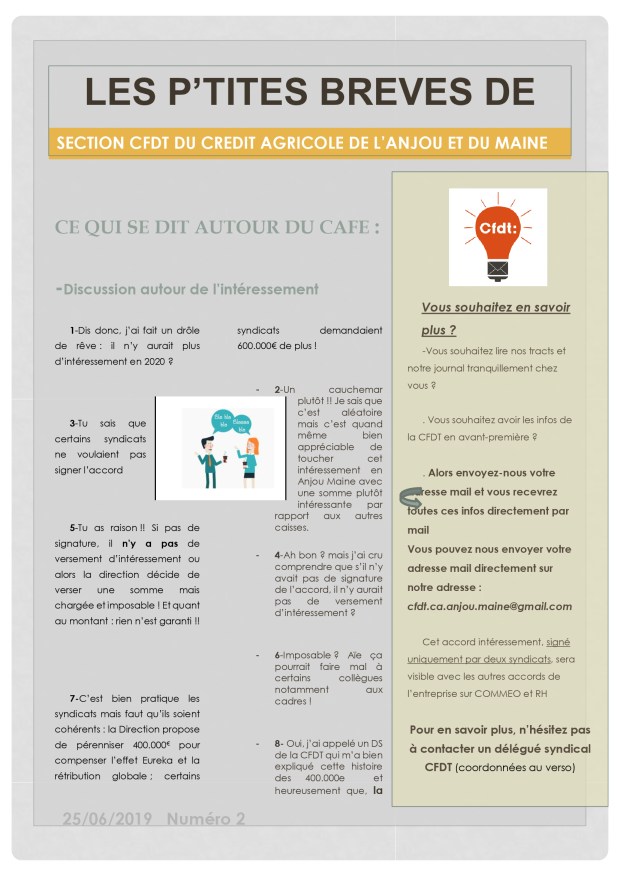 BREVES INTERESSEMENT